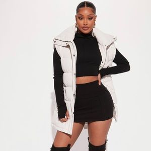 Blade Puffer Vest- White